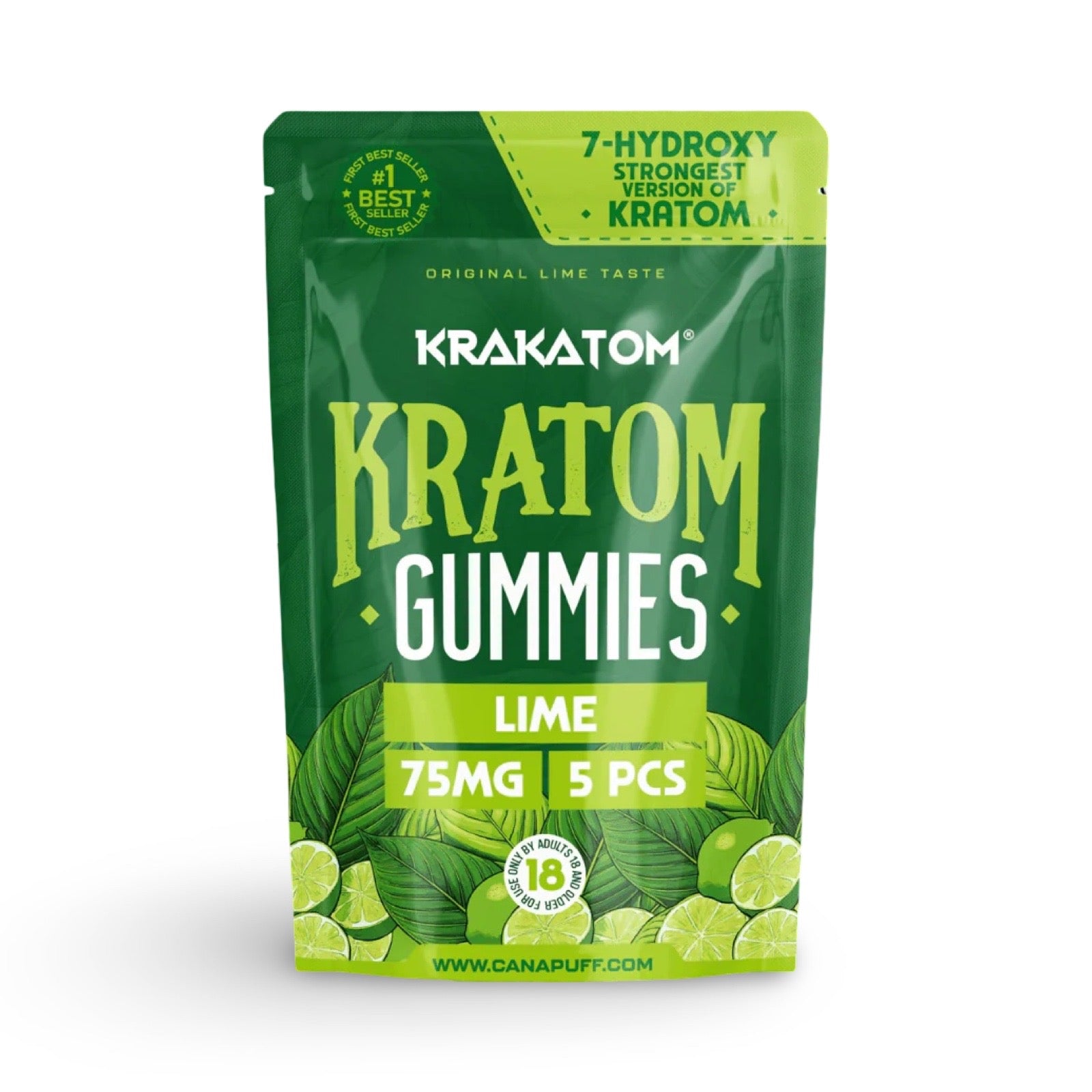 7 - OH Kratom Gummies – 75mg per gummy, 5 stuks per verpakking - 7SMART