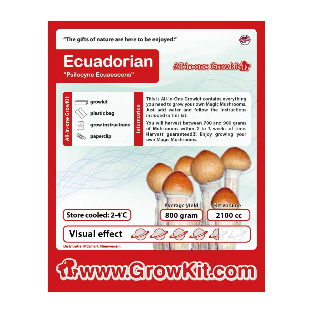 Ecuadorian Magic Mushroom Growkit - 2100 cc - 7SMART