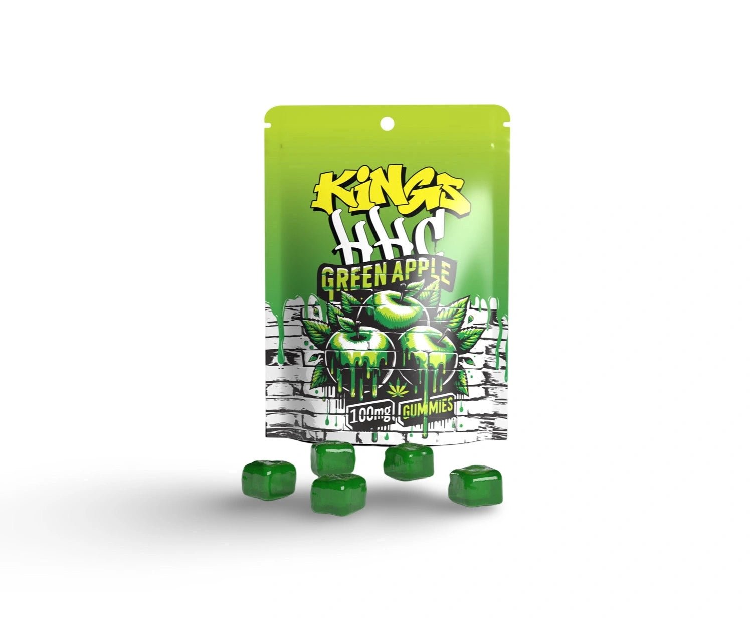 KINGS HHC Gummies Green Apple 100mg - 7SMART