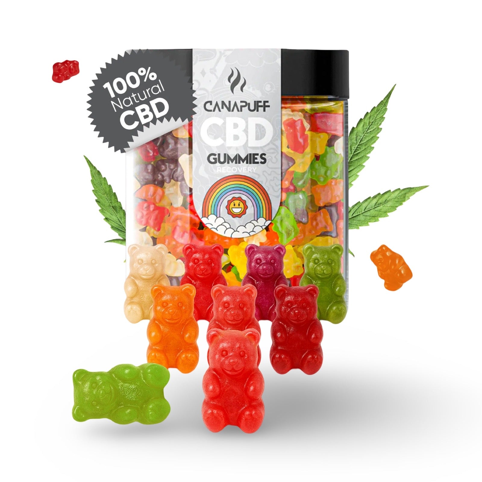 CanaPuff CBD Gummies – 150 mg per stuk | 10 - Pack &amp; 25 - Pack - 7SMART