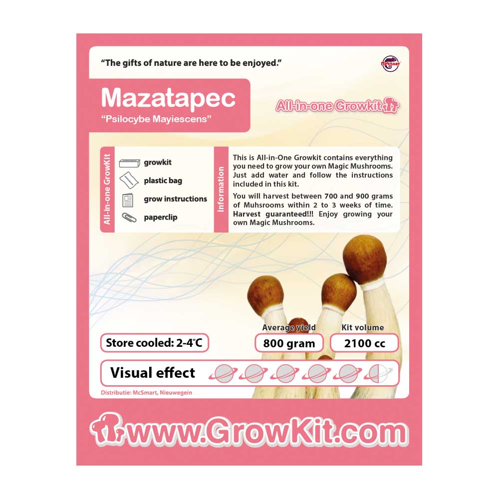 Mazatapec Magic Mushroom Growkit - 2100 cc - 7SMART