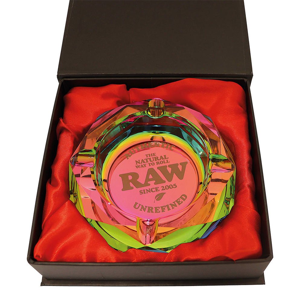 RAW Glazen Asbak - Rainbow - 7SMART