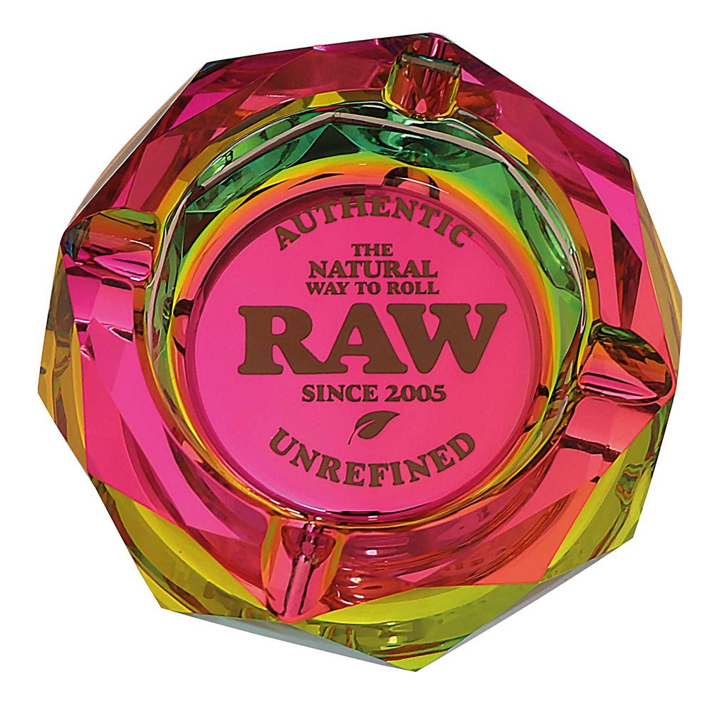RAW Glazen Asbak - Rainbow - 7SMART