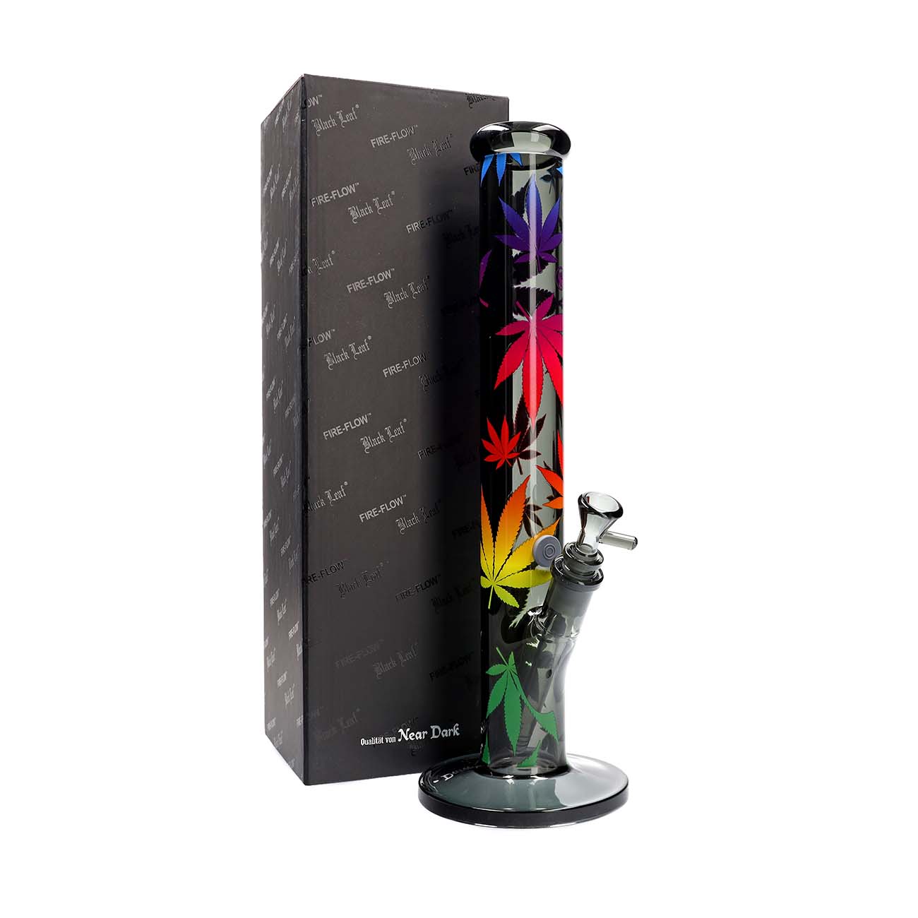 FIRE - FLOW™ X Black Leaf Bong LEAVES GRADIENT - 7SMART